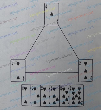 扑克牌三角形